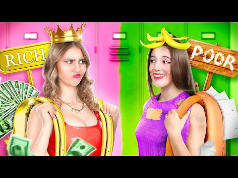 Богатая Девушка vs Бедная Девушка | Богатый Ребенок в Бедной Семье