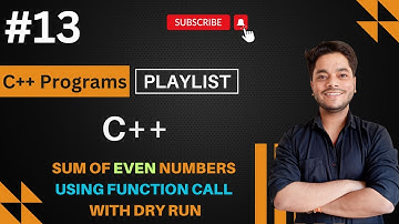 C++ Program to Find Sum of Even Numbers | Code Via Aman |