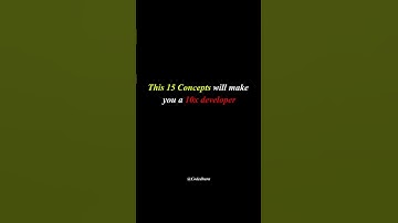 These 15 concepts will make you a 10x developer. #shorts #developerlife #viral