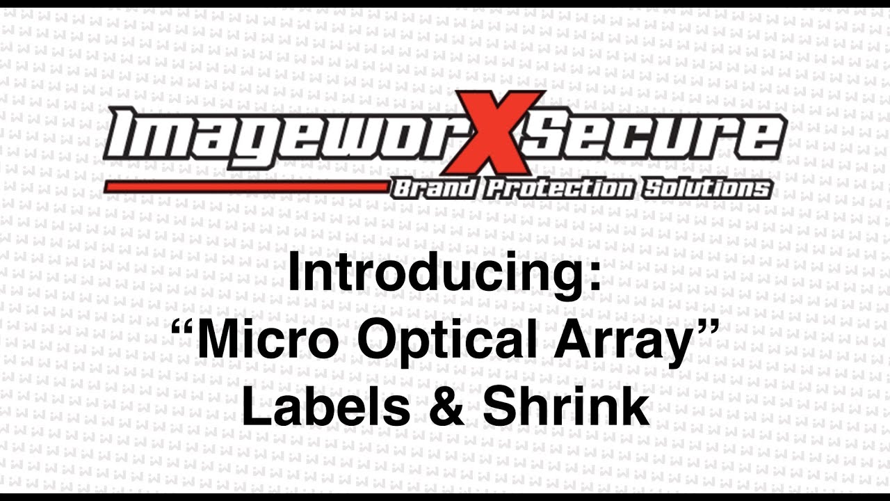 Label Expo 2022 - Imageworx Micro Optical Array Print examples