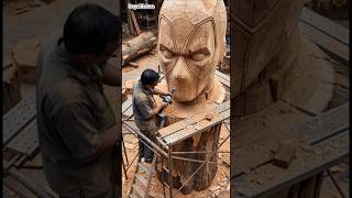 No One Expected This A Tree Trunk Became A Giant Deadpool