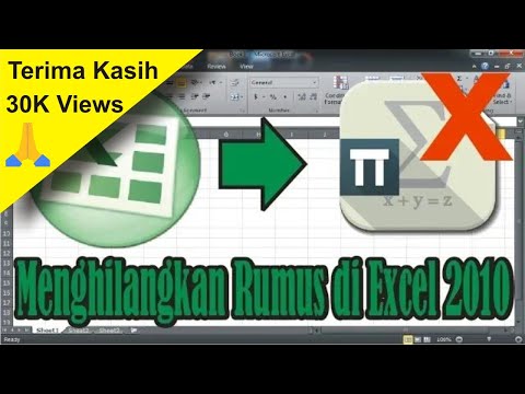 Video: Cara Membuang Formula Di Excel