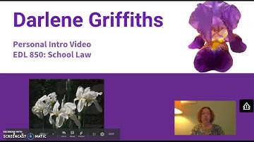 EDL 850: Personal Intro Video