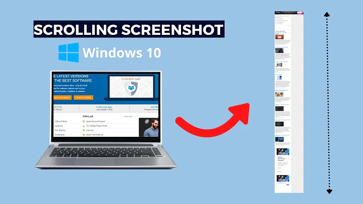 How do you take a scrolling screenshot in Windows 10? (2023)