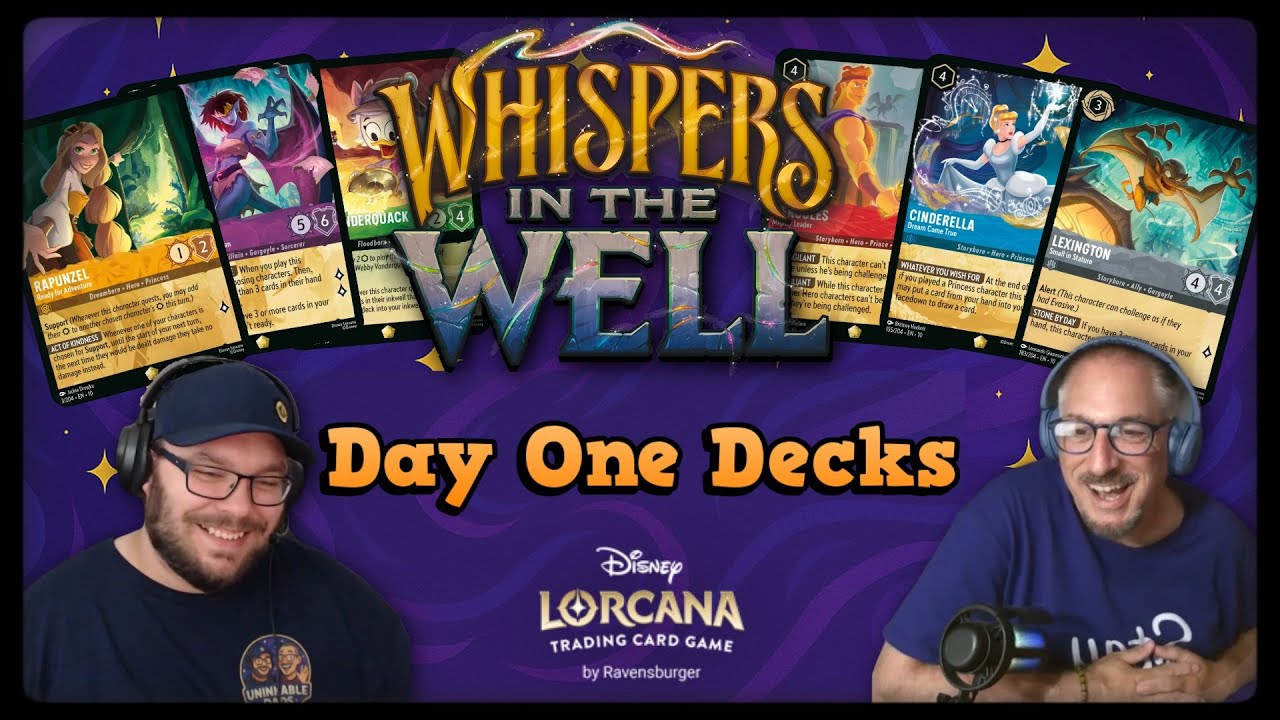 Day 1 Lorcana Decks 🔥 What to Play for Whispers In The Well!