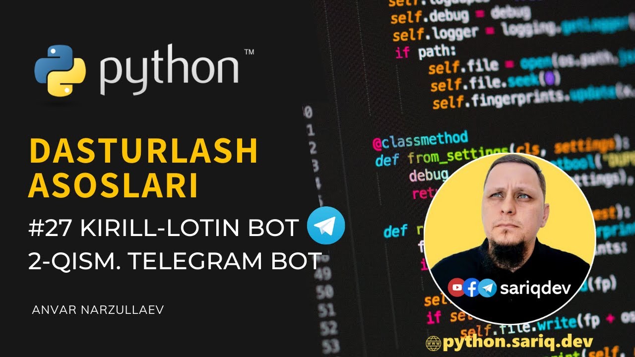 Kirill-Lotin Transliterator Bot. 2-qism