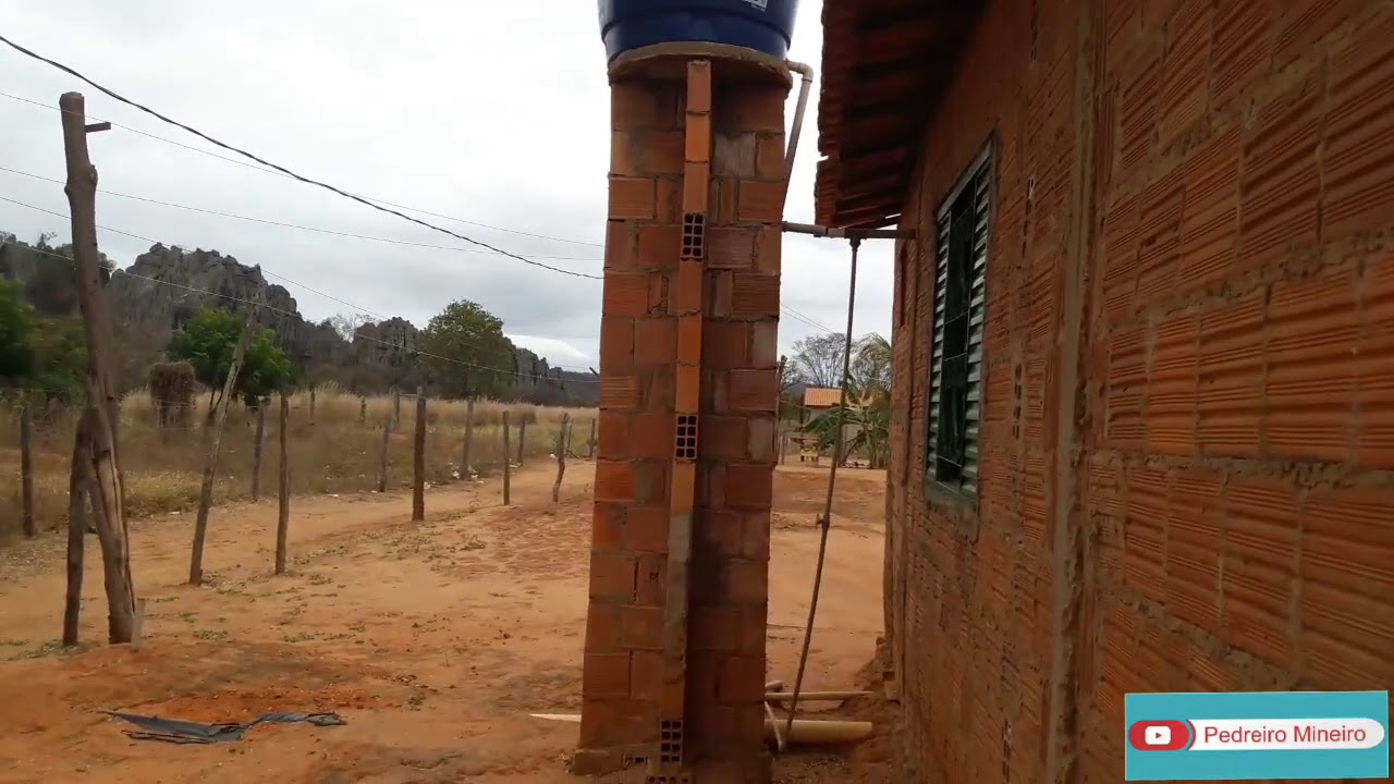 BASE PARA CAIXA D'ÁGUA DE 310 LITROS, SÓ DE BLOCOS E SEM NENHUMA ...