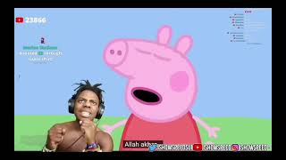 ishowspeed reacting to being in Peppa pig #ishowspeed #funny #football