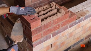 Bricklaying Lesson  Building a Corner Lead