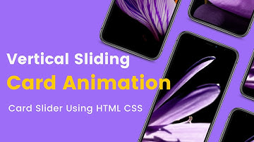 Vertical Card Sliding Animation Using Only HTML & CSS | Card Slider Animation | Pure CSS Slider