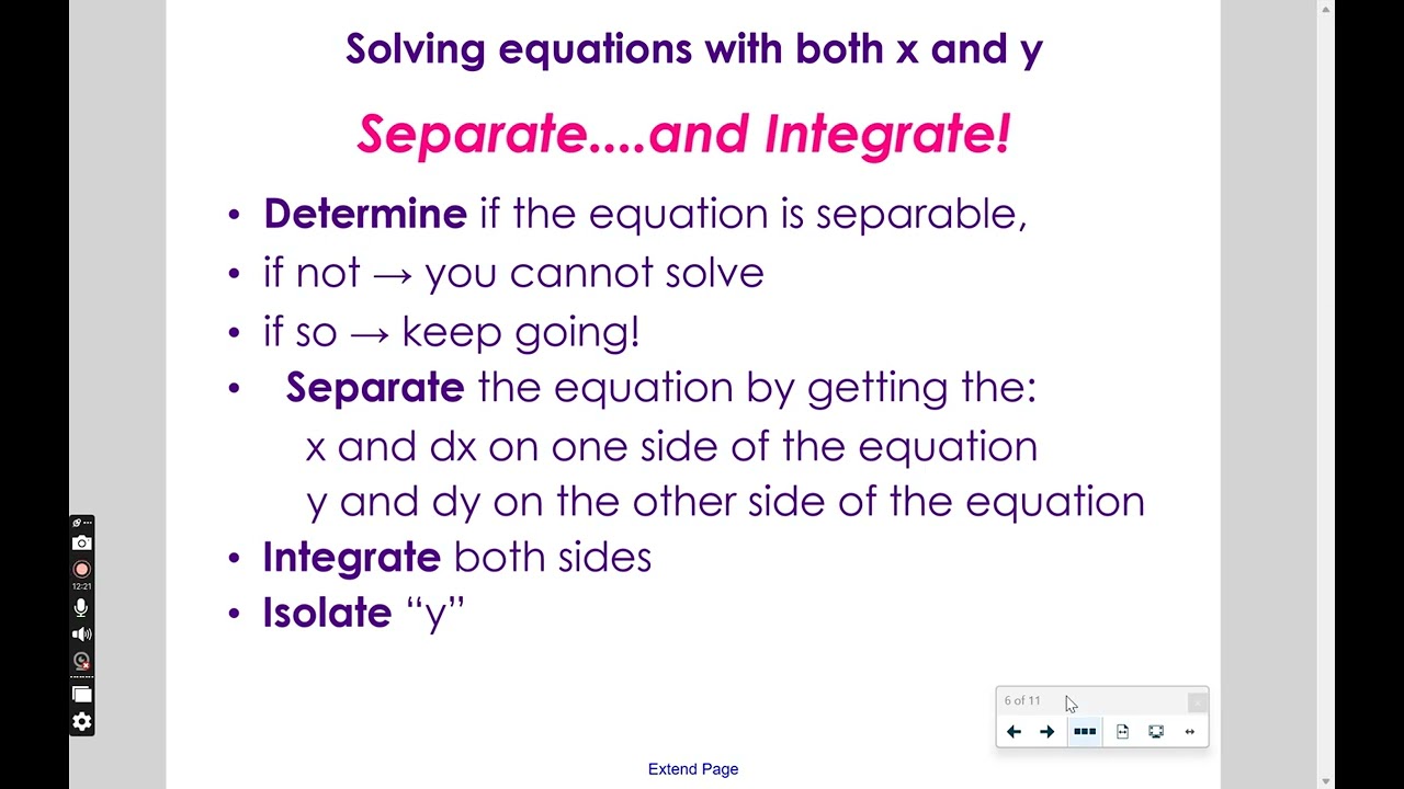 Day 2 Solving DiffEQ general