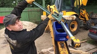 🚜JCB экскаватор-погрузчик 3CX🔨🔧Ремонт г/цилиндра заднего ковша🔩⚠️Repairs JCB 3CX