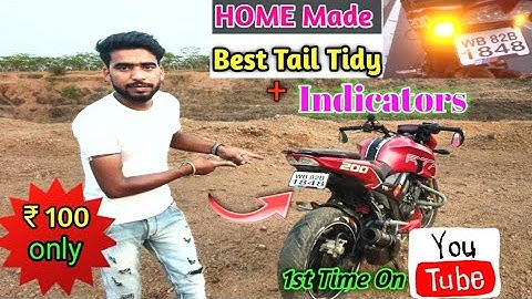 Apache rtr 200 4v Tail tidy modification !! HOME MADE !!🔥 Cheapst & Unik