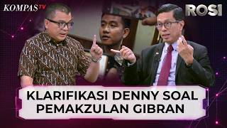 Andi Azwan Tuding Upaya Pemakzulan Gibran di Balik Polemik Ijazah, Denny Indrayana Klarifikasi |ROSI