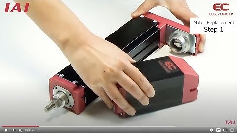 ELECYLINDER Maintenance Video - M4 Motor Replacement - for Motor Side-mounted Type