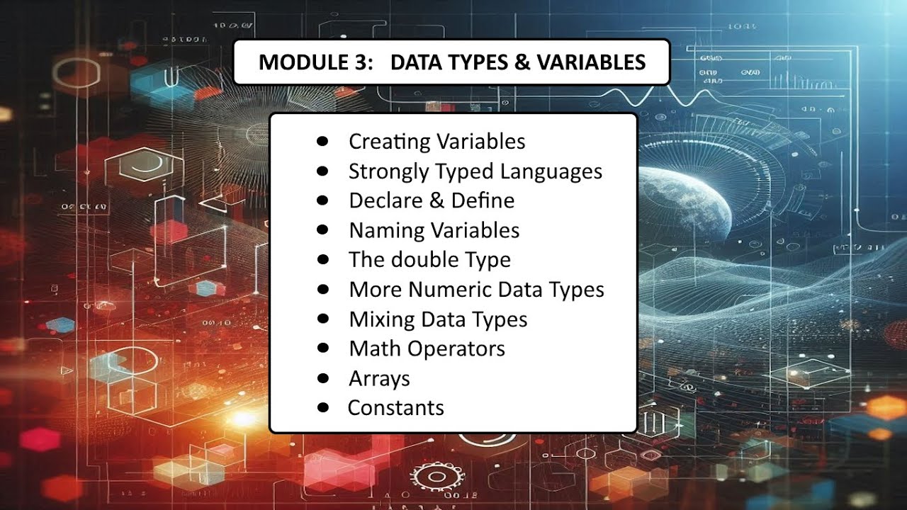 C# Beginner - 3: Data Types & Variables - YouTube