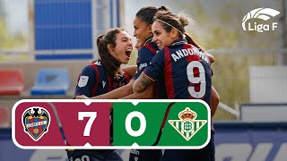 Resumen del Levante UD vs R. Betis Féminas | Jornada 21 | Liga F