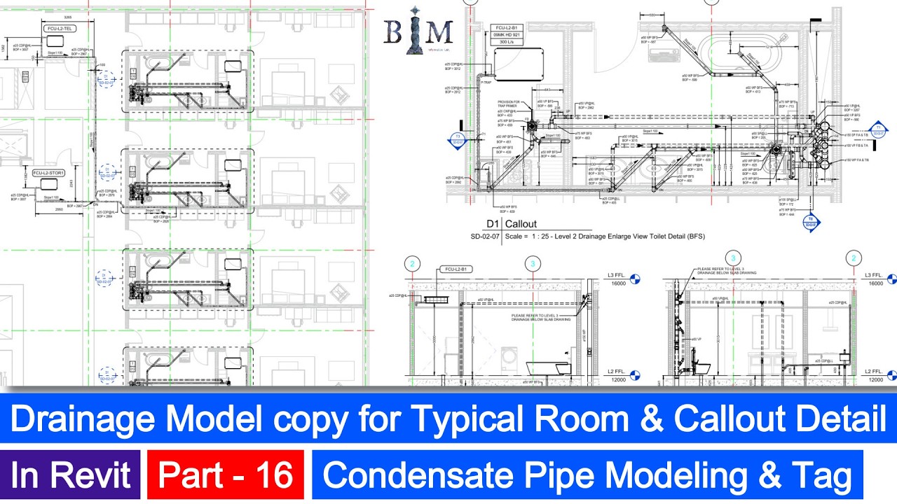 Ep-244 # Drainage Model copy for Typical Room & Callout Detail | In ...