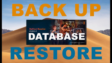 Davinci Resolve 17/18 Database Backup Restore 2021/2022