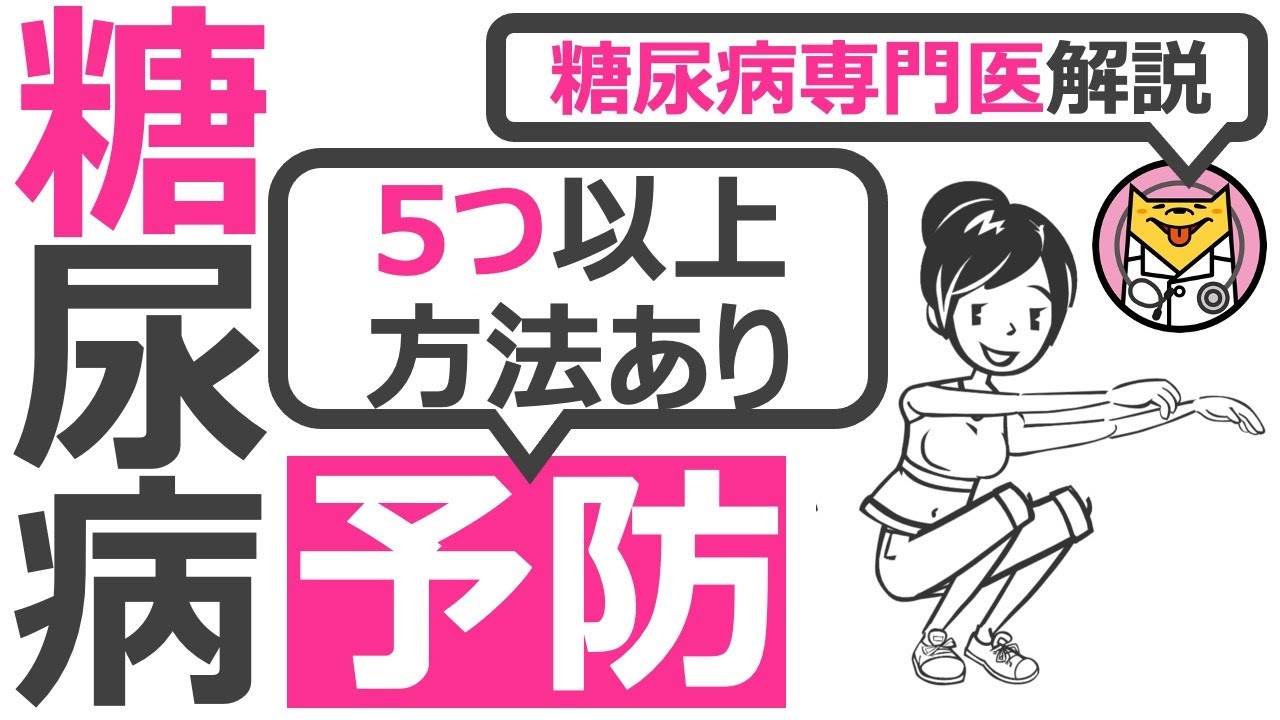 【13分で糖尿病専門医が解説】アニメーションでわかる 食事と運動だけじゃない！ 今日からできる糖尿病の予防法9選！ 2型糖尿病にならないためにやるべき行動
