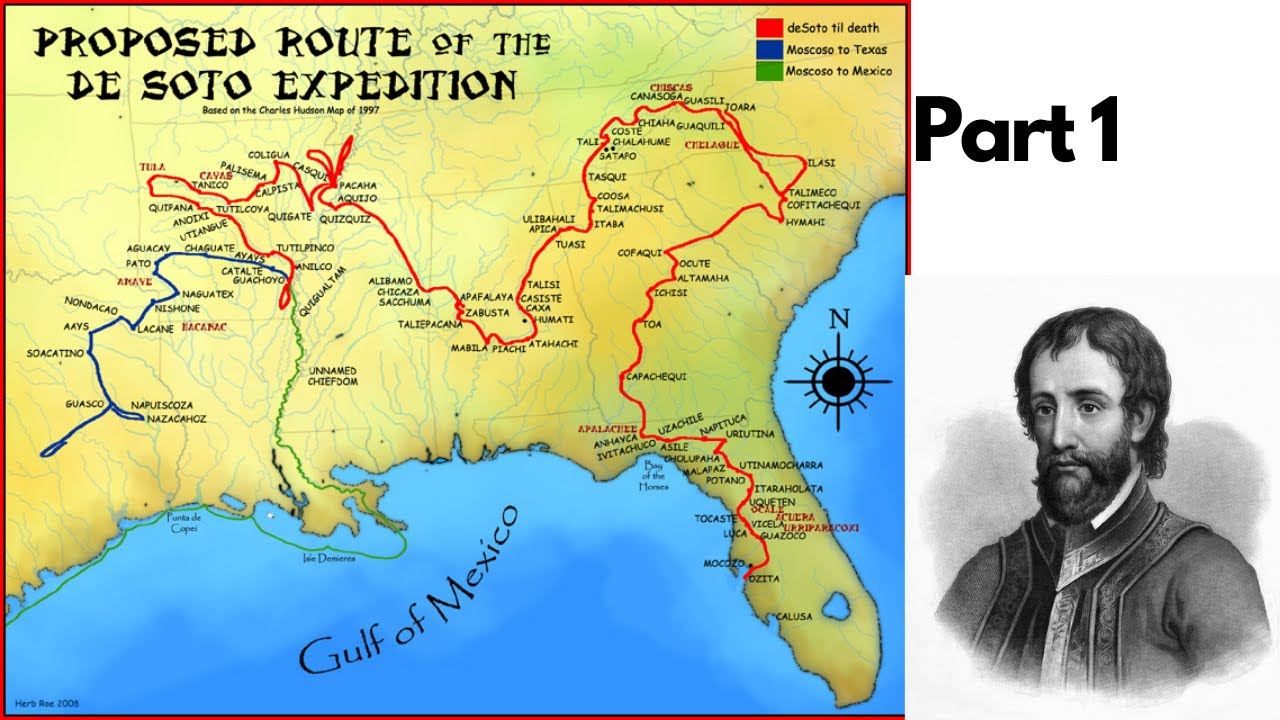 De Soto's Expedition into the American Southeast, Part 1 YouTube