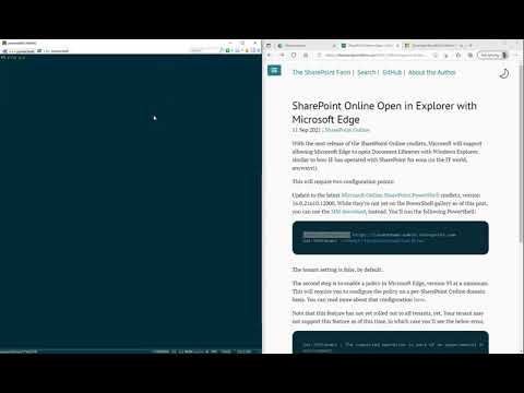 SharePoint Online Open in Explorer with Microsoft Edge
