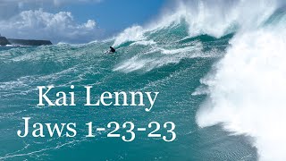 Kai Lenny Surfing Jaws - January 23rd 2023 - Day After the Eddie by Tucker Wooding 4,212 views 1 year ago 2 minutes, 8 seconds
