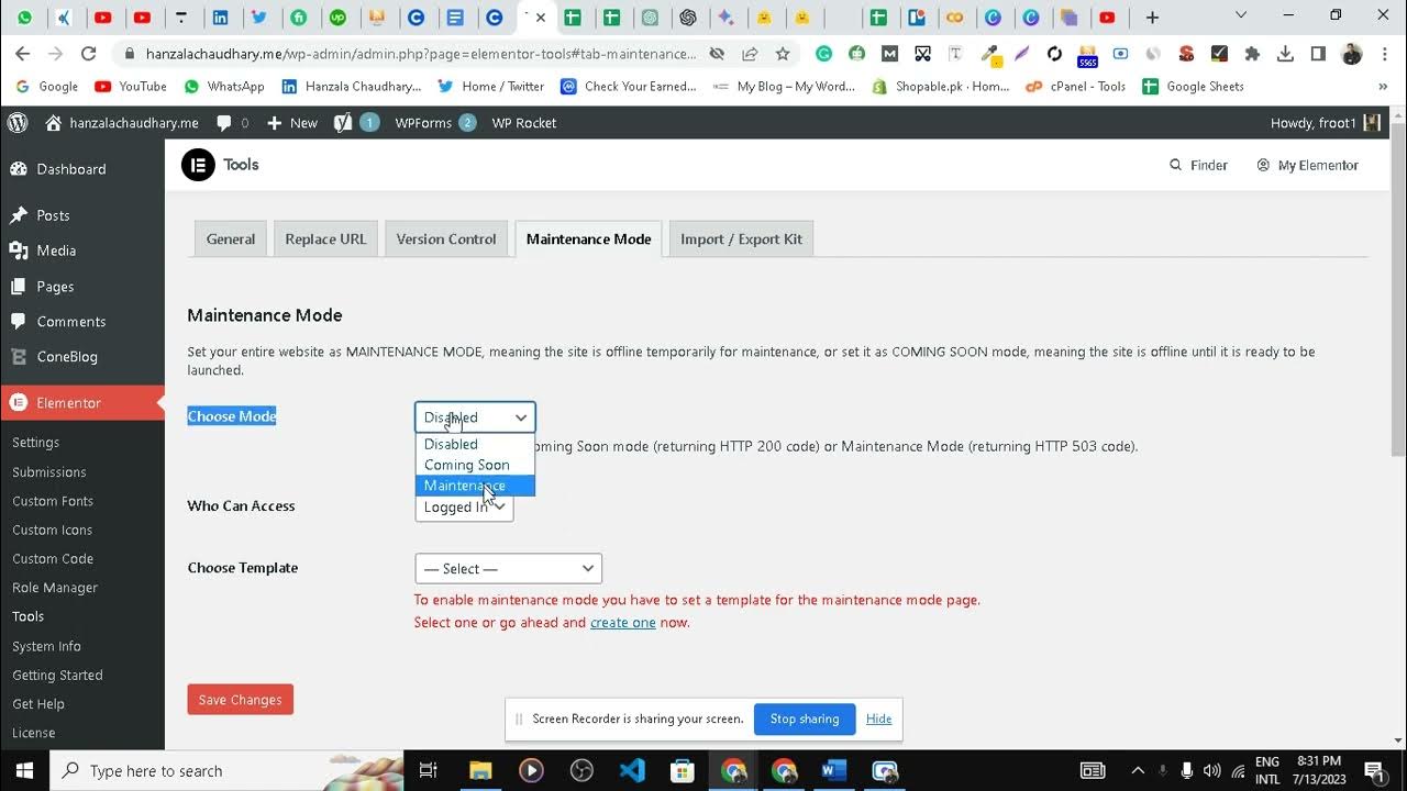 how-to-put-website-on-maintenance-mode-youtube