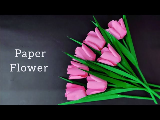 TULIP CREPE PAPER FLOWER — PAPERCRAFT MIRACLES LLC