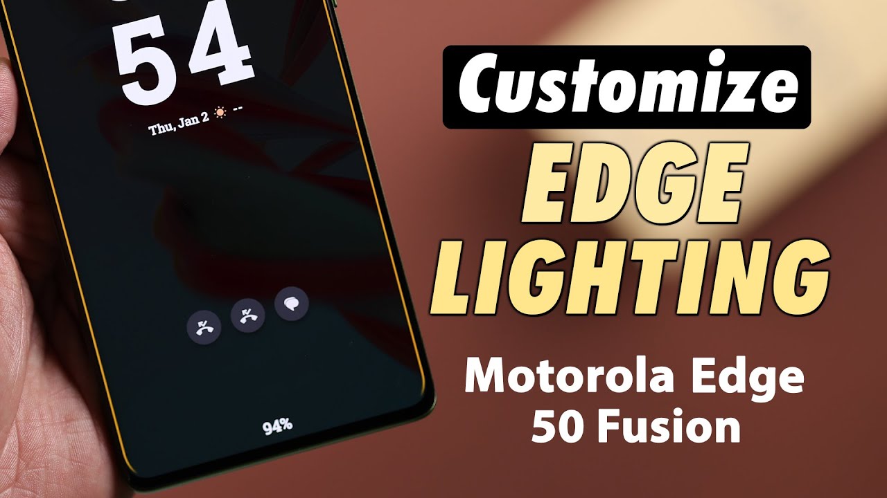 Motorola Edge 50 Fusion: How to Enable Edge Lighting!