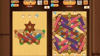 Screw Puzzle: Wood Nut & Bolt - Level 209