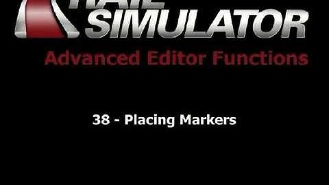 38 Placing Markers   Rail Simulator Tutorials on Blip
