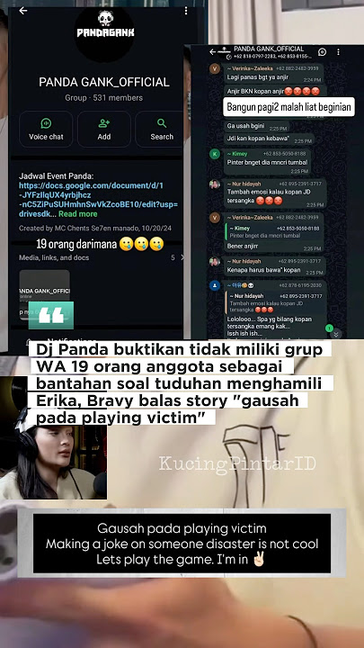 DJ panda beri bukti bukan Ayah anak Erika Carlina, Bravy tulis jangan playing victim