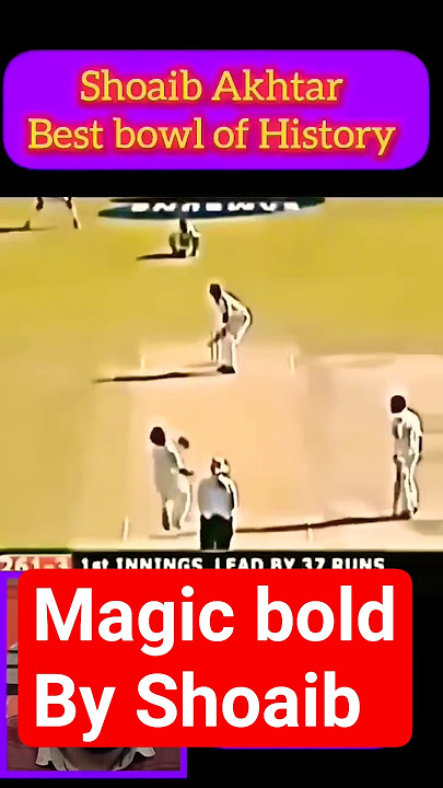 Shoaib Akhtar best bold in cricket history.  #shoaibakhtar #bold #speed #top #ytshorts #pcb #swing