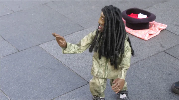 Bob Marley's, Could You Be Loved. Puppet Street Performance.