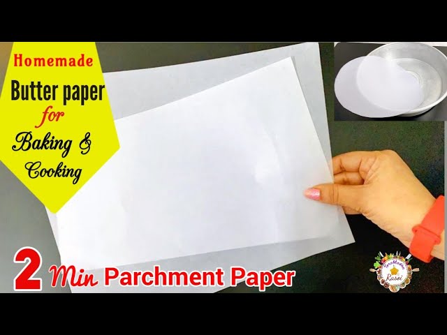 Instant Homemade Butter paper for oven ll DIY Parchment Paper ll Butter  Sheet ll Baking Wax Paper 