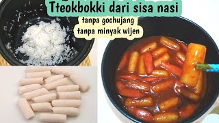 Lebih gampang dan tetep enak !!! Membuat Tteokbokki dari sisa nasi tanpa gochujang dan minyak wijen