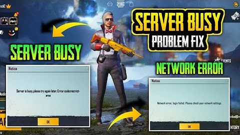 HOW TO SOLVE SERVER BUSY ERROR CODE RESTRICTED AREA PUBG MOBILE| PUBG LOGIN PROBLEM AFTER 1.2 UPDATE