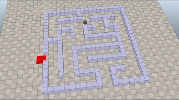 Maze Solver Right Hand. V-REP Coppelia Robotics