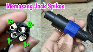 Cara Pasang Kabel Ke Jack ke Spikon