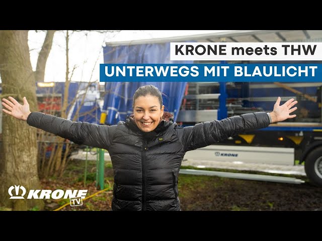 KRONE and THW. On the road with blue lights - Part 1 | KRONE TV