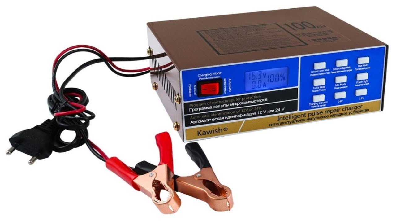 Car battery charger with Aliexpress - YouTube
