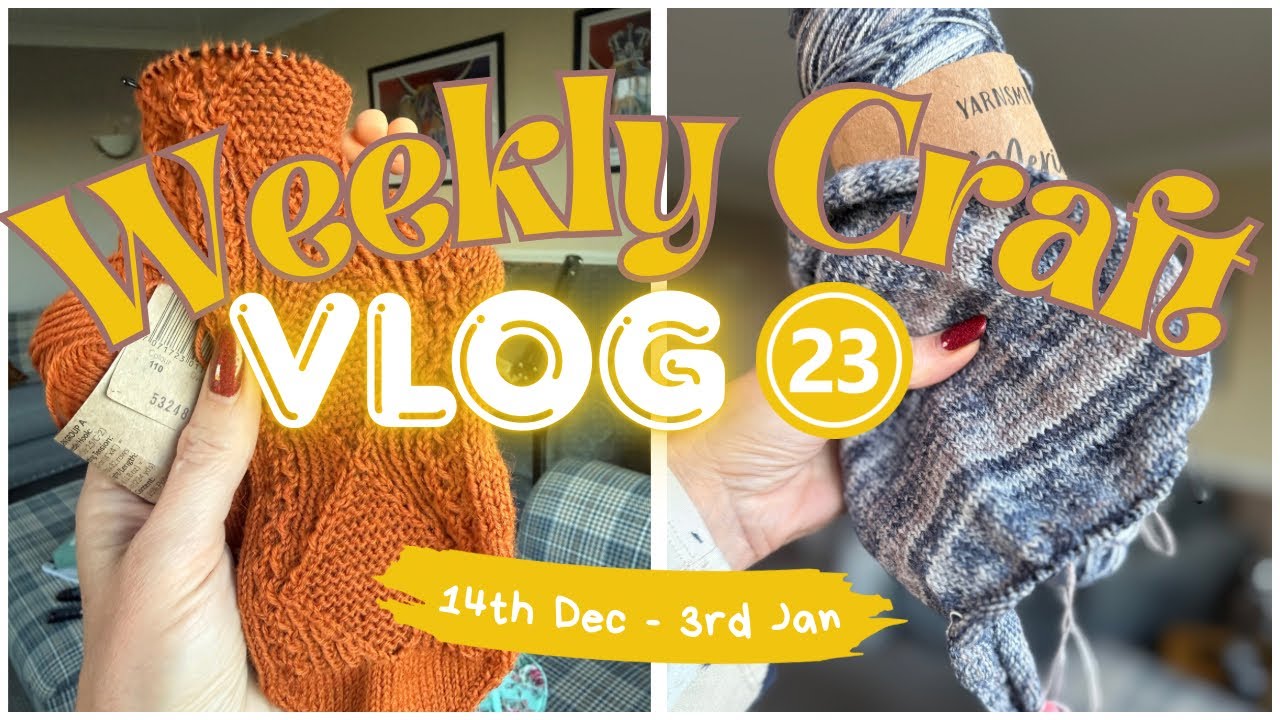 Еженедельный видеоблог о рукоделии № 23: вязание книг в библиотеке, медленный прогресс, последний...