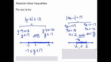 Lesson 3-7: Absolute Value Inequalities