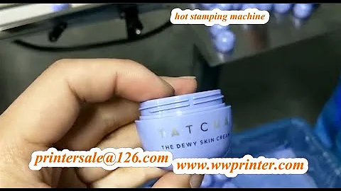 Cosmetic Jar Screen Printing and Hot foil Stamping machine 3D