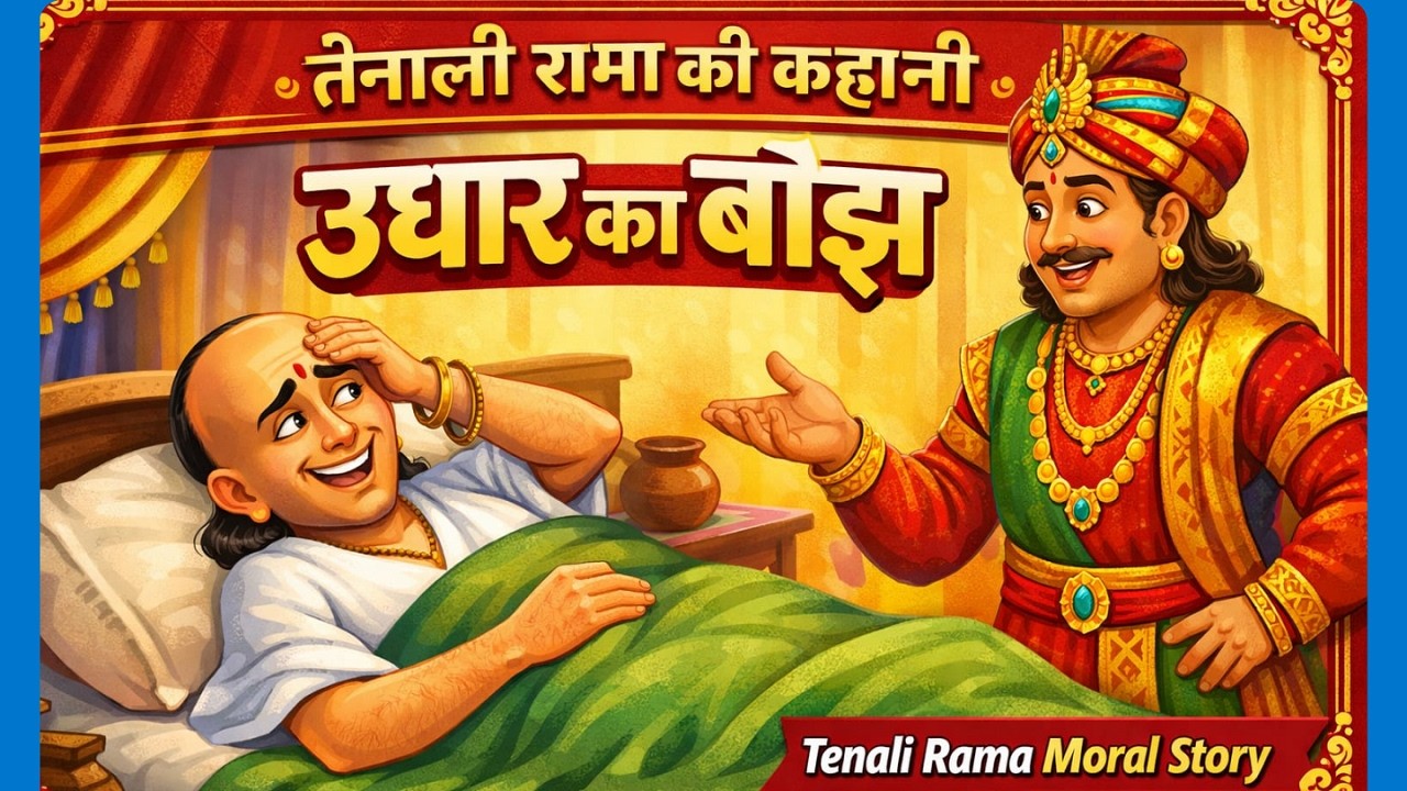 तेनालीराम उधार का बोझ | Tenali Raman Hindi Kahani | कृष्णदेवराय चतुराई | हिंदी नैतिक कहानी