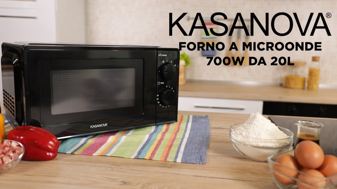 Forno nero a microonde da 700 W - YouTube