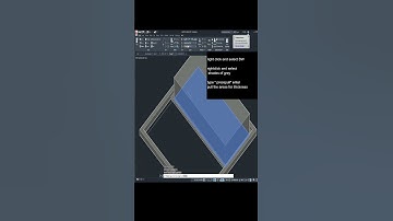 AutoCAD tip 11. 😊How to Make 3D Sliding Window in AutoCAD 3D #shorts #autocad #courses