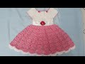 Vestido de crochê para princesas de 1 a 2 anos
