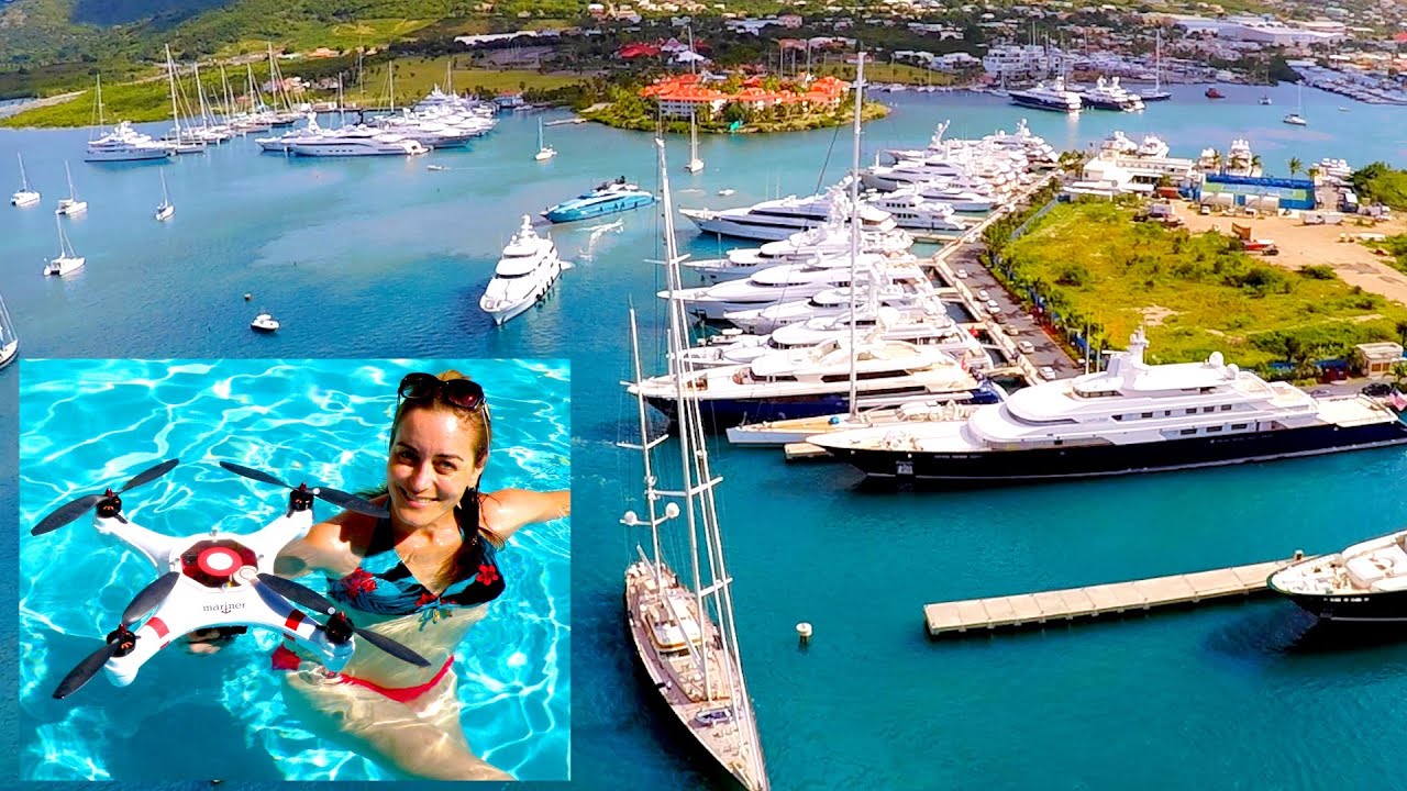 “MARINER” DRONE First Flight Tutorial, filmed on Helideck of 200ft MegaYacht in St Maarten!